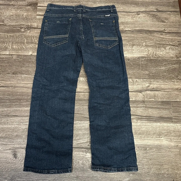 Wrangler Men's Relaxed Fit Jeans in Deep Blue - Picture 6 of 7